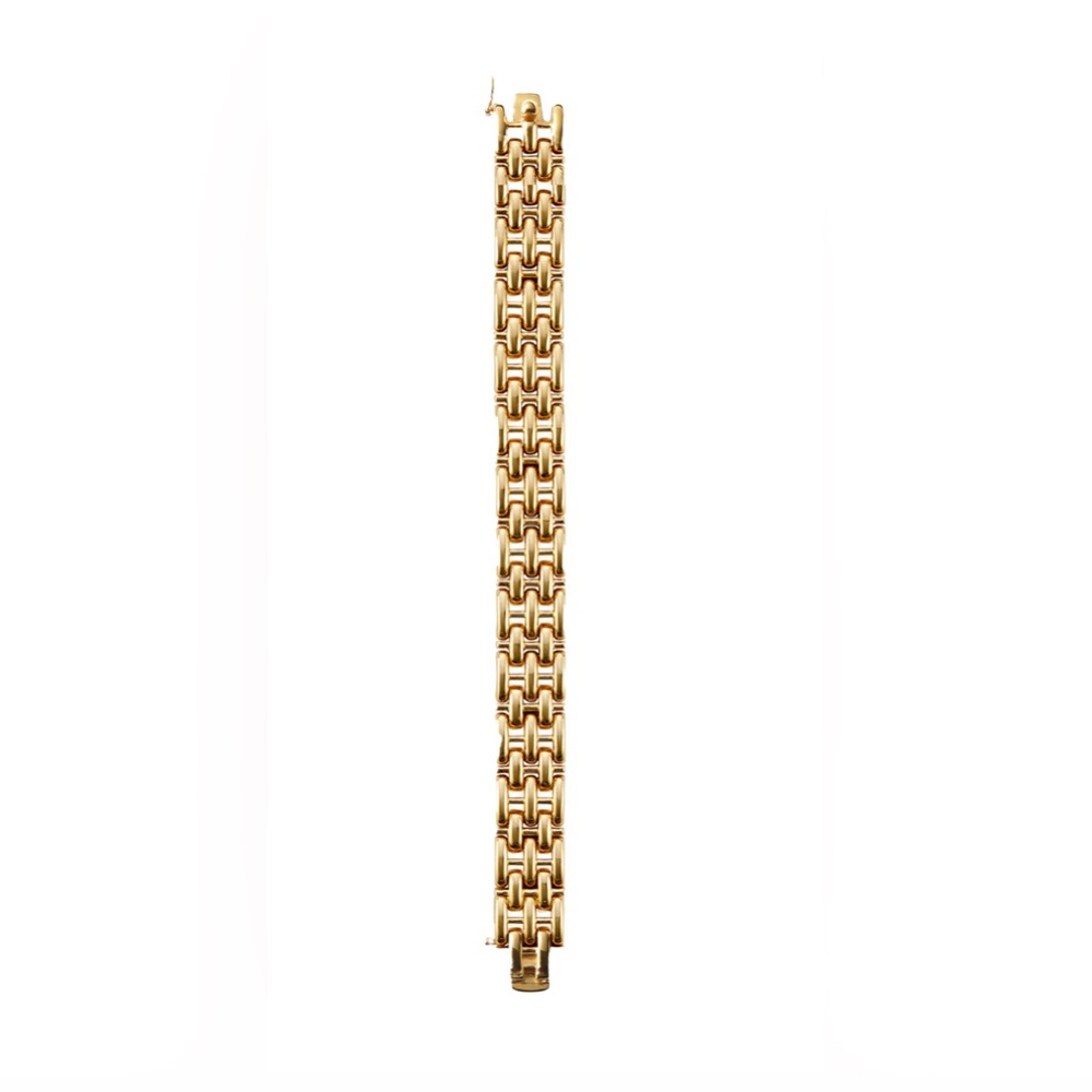 Women's Polished Gold Link Bracelet